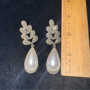 Vintage Judith Jack chandelier Elegant SterlingSilver and Drop‎ Earrings